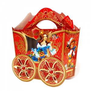 Коробка "Королевская карета" - 1,2 кг. (ТИСНЕНИЕ)