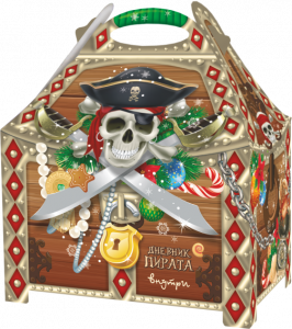 Коробка "Сундук пирата" - 1,3 кг.