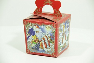 Коробка "Снежинка - красная" - 0,25 кг.