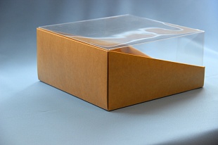 Коробка прозрачная под торт 225х225х105