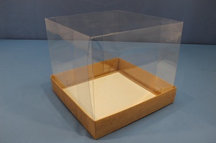 Коробка прозрачная под торт 250х250х200