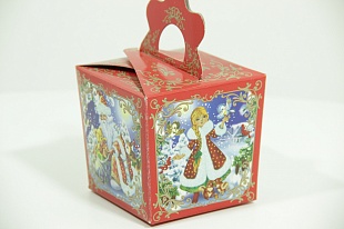 Коробка "Снежинка - красная" - 0,25 кг.